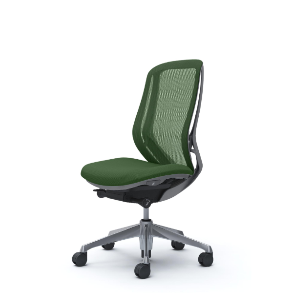 オカムラ シルフィーチェア ハイバック メッシュ 肘なし ポリッシュ脚 C635BA-FMR5