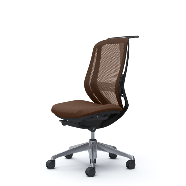 オカムラ シルフィーチェア ハイバック メッシュ 肘なし ポリッシュ脚 C636BS-FM0A