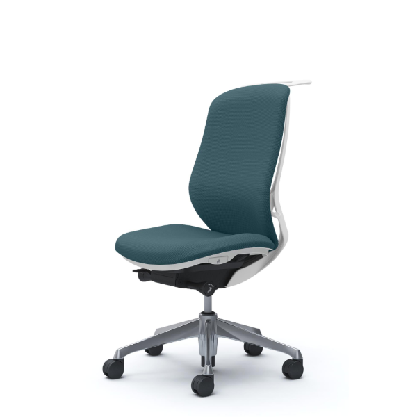 オカムラ シルフィーチェア ハイバック クッション (プレーン) 肘なし ポリッシュ脚 C638BW-FSJ7