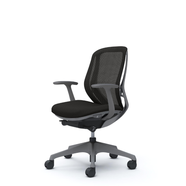 オカムラ シルフィーチェア ローバック メッシュ デザインアーム 樹脂成型脚 C641XA-FMP1