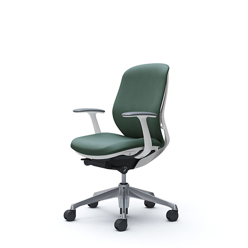 オカムラ シルフィーチェア ローバック クッション　インターロック布 デザインアーム アルミ脚 C643BR-FX/C643BW-FX