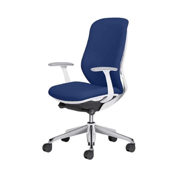 オカムラ シルフィーチェア ハイバック 防炎クロス(布) デザインアーム ポリッシュ脚 C647BW-F3Z6