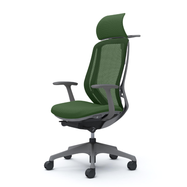 オカムラ シルフィーチェア エクストラハイバック 固定ヘッドレスト メッシュ デザインアーム 樹脂成型脚 C64BXA-FMR5