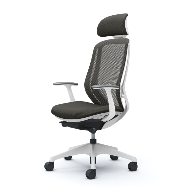 オカムラ シルフィーチェア エクストラハイバック 可動ヘッドレスト メッシュ デザインアーム 樹脂成型脚 C64EXW-FM4A