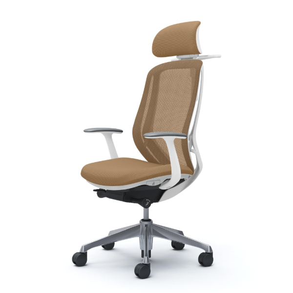 オカムラ シルフィーチェア エクストラハイバック 可動ヘッドレスト メッシュ デザインアーム ポリッシュ脚 C64FBW-FMP7