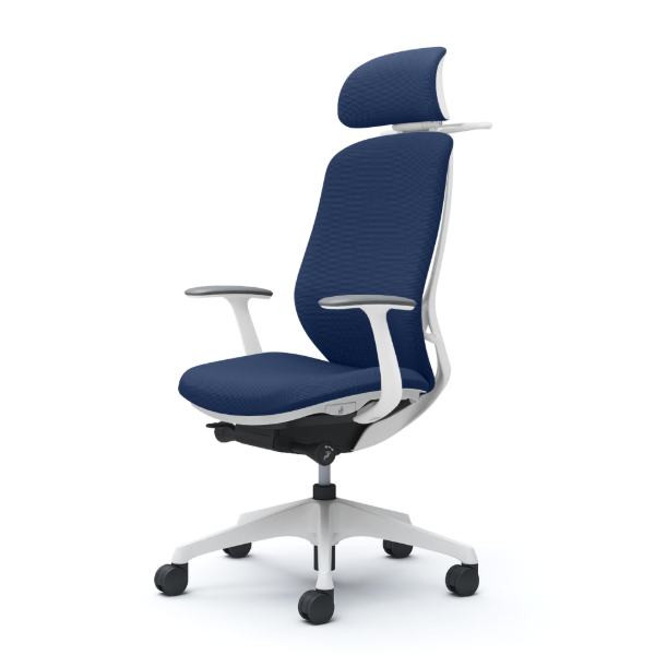 オカムラ シルフィーチェア エクストラハイバック 可動ヘッドレスト クッション (プレーン) デザインアーム 樹脂成型脚 C64HXW-FSG4