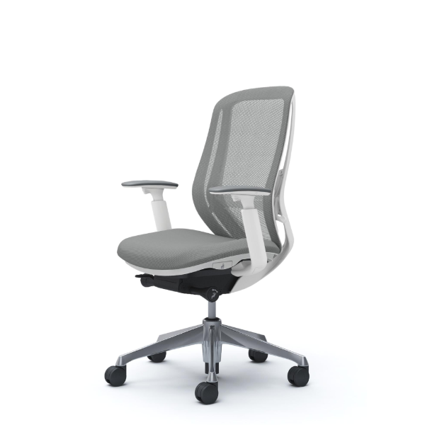 オカムラ シルフィーチェア ハイバック メッシュ アジャストアーム ポリッシュ脚 C685BZ-FMR3