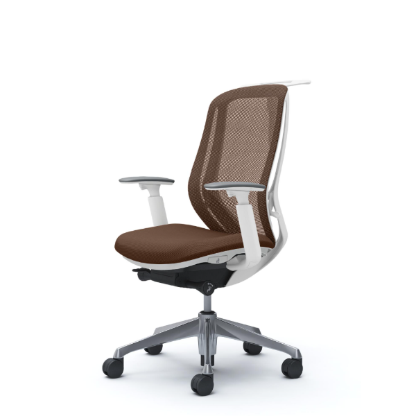 オカムラ シルフィーチェア ハイバック メッシュ アジャストアーム ポリッシュ脚 C686BW-FM0A