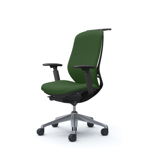 オカムラ シルフィーチェア ハイバック  クッション (プレーン) アジャストアーム ポリッシュ脚 C688BR-FSG5