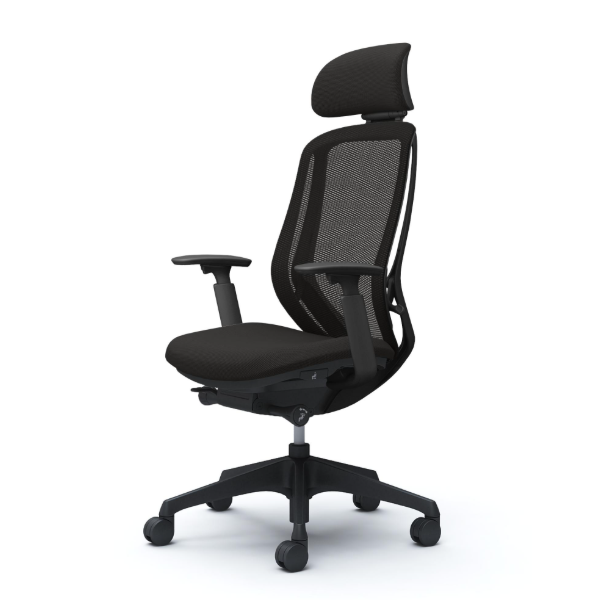 オカムラ シルフィーチェア エクストラハイバック 可動ヘッドレスト メッシュ アジャストアーム 樹脂成型脚 C68EXR-FMP1