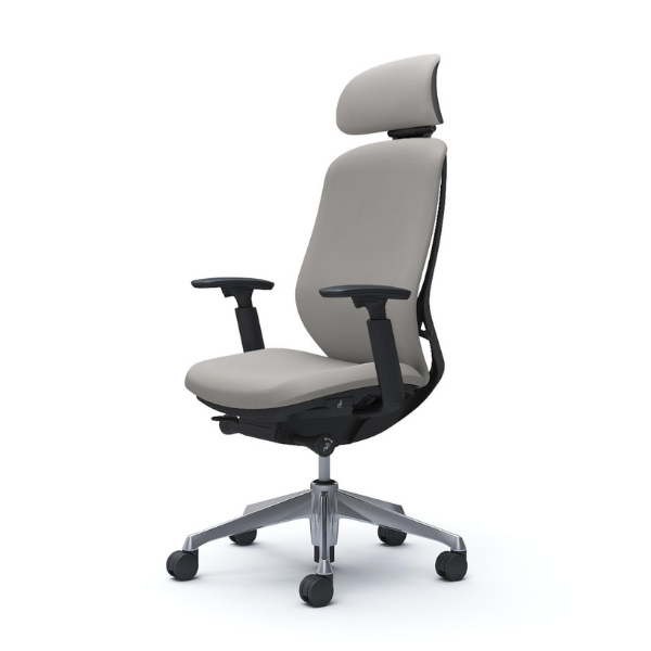 オカムラ シルフィー エクストラハイバック 可動ヘッドレスト クッション アジャストアーム ポリッシュ脚 C68GBR-FS/C68GBW-FS