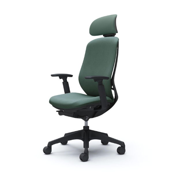 オカムラ シルフィー エクストラハイバック 可動ヘッドレスト クッション インターロック布 アジャストアーム C68GXR-FX/ C68GXW-FX