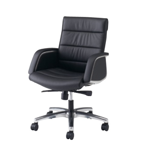 オカムラ シーイーチェア HZタイプ エグゼクティブチェア 革 ローバック パネル肘 CE59HZ-P794