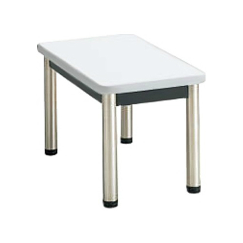 コクヨ ロビーチェアー 150シリーズ 丸パイプ脚タイプ サイドテーブル ステンレス脚 W580×D300×H312 CN-151MAW