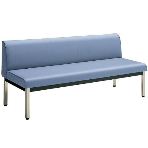 コクヨ ロビーチェアー 150シリーズ 角パイプ脚タイプ 3人掛け ローバック  ステンレス脚 W1500×D600×H670 CN-156