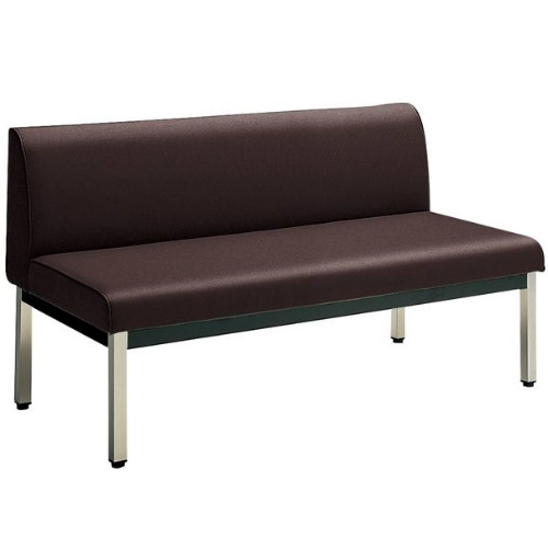 コクヨ ロビーチェアー 150シリーズ 角パイプ脚タイプ 2人掛け ローバック  ステンレス脚 W1200×D600×H670 CN-159