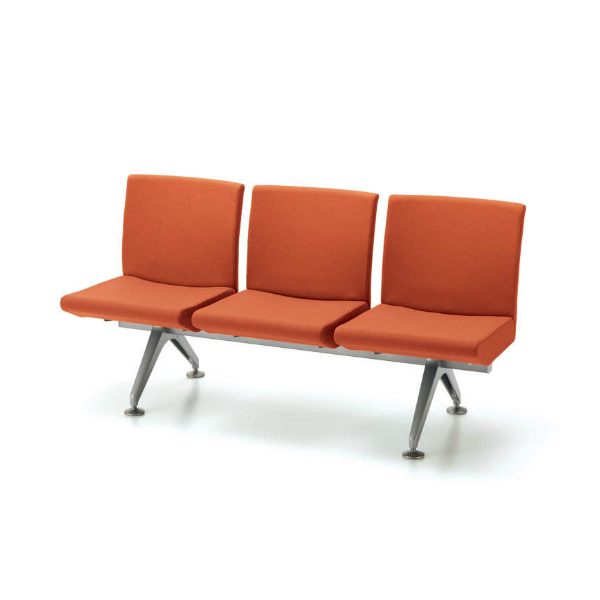 コクヨ コレッティ2 ロビーチェアー 3連アームレスチェアー W1560×D590×H805 CN-4203K4/CN-4203VZ