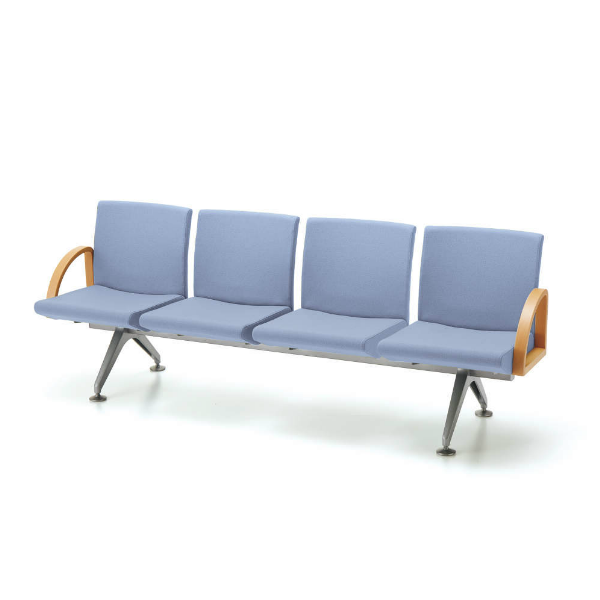 コクヨ コレッティ2 ロビーチェアー 4連アームチェアー W2185×D590×H805 CN-4204AK4/CN-4204AVZ