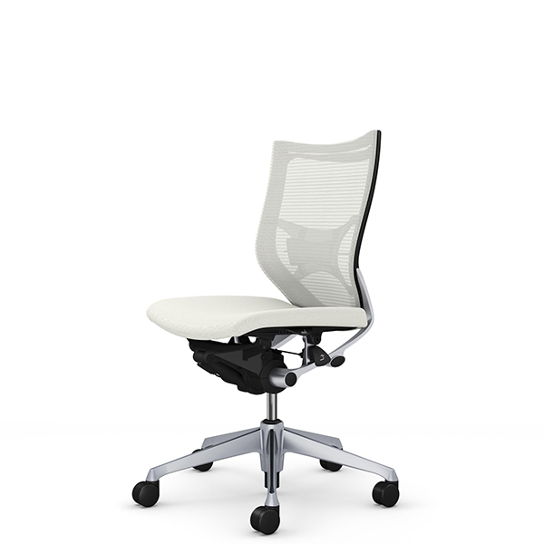 オカムラ バロンチェア ローバック 肘無 シルバー枠 座クッション ランバーサポート付 CP33DS-F/CP33DZ-F