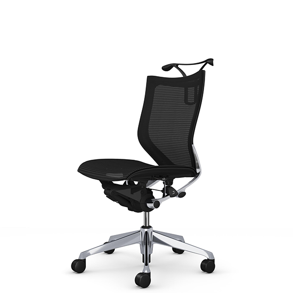 オカムラ バロンチェア ローバック 肘無 ポリッシュ枠 座メッシュ ハンガー付 CP34AR-F/CP34AW-F