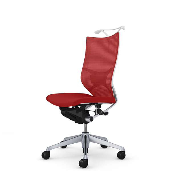 オカムラ バロンチェア ハイバック 肘無 シルバー枠 座クッション ランバーサポート付 ハンガー付 CP36DS-F/CP36DZ-F