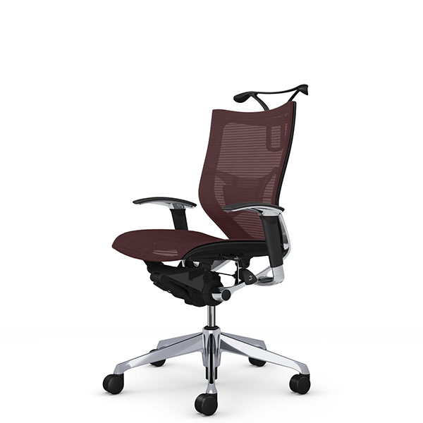 オカムラ バロンチェア ローバック アジャスト肘 ポリッシュ枠 座メッシュ ランバーサポート・ハンガー付 CP84AS-F/CP84AZ-F