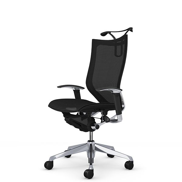 オカムラ バロンチェア ハイバック アジャスト肘 ポリッシュ枠 座メッシュ ハンガー付 CP86AR-F/CP86AW-F