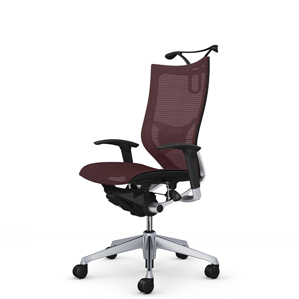オカムラ バロンチェア ハイバック アジャスト肘 シルバー枠 座メッシュ ランバーサポート付 ハンガー付 CP86CS-F/CP86CZ-F