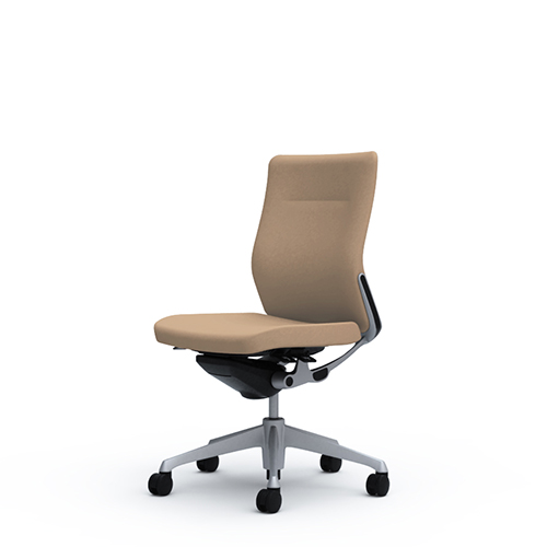 オカムラ コーラルチェア クッション ミドルバック ブラック体 シルバー枠 ハンガー無 ランバー有 肘無し CQ33GＳ-FS