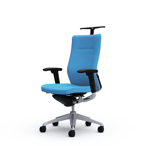 オカムラ コーラルチェア クッション ハイバック ブラック体 シルバー枠 ハンガー付 ランバー付 アジャスト肘 CQ88GS-FS