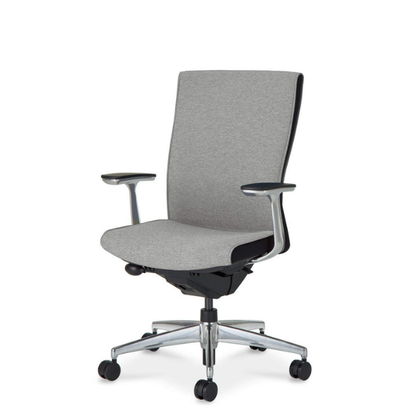 コクヨ プントチェア 布張りタイプ ハイバック アルミ肘 ランバー無 CR-GA2447F6KA