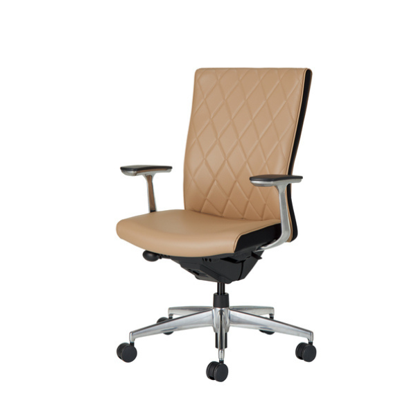 コクヨ プントチェア キルティングタイプ ハイバック アルミ肘 ランバー無 CR-GA2447F6VZ