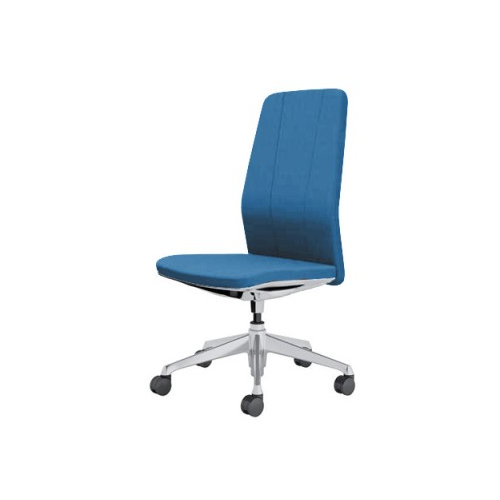 オカムラ クラフティーシリーズ クラフティーチェア ハイバック ポリッシュフレーム 肘なし 布張り CR37BK-FW