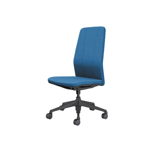 オカムラ クラフティーシリーズ クラフティーチェア ハイバック ブラックフレーム 肘なし 布張り CR37MA-FW