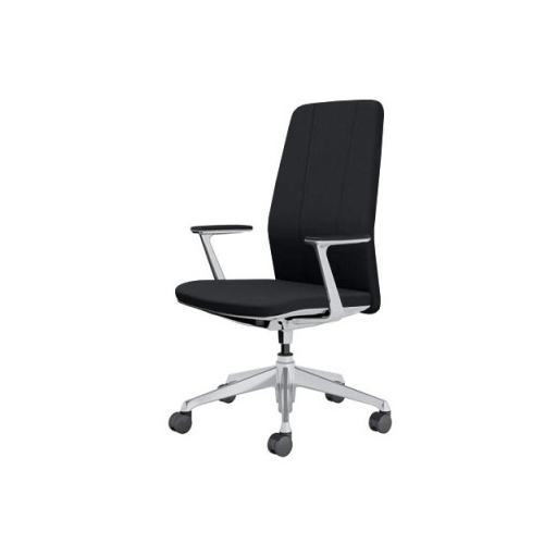 オカムラ クラフティーシリーズ クラフティーチェア ハイバック ポリッシュフレーム デザインアーム 布張り CR47BD-FW