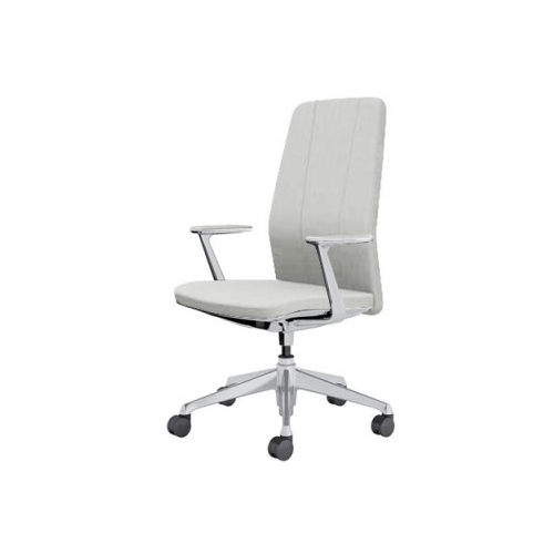 オカムラ クラフティーシリーズ クラフティーチェア ハイバック ポリッシュフレーム デザインアーム 布張り CR47BF-FW