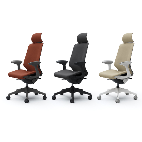 オカムラ スフィアチェア(Spher) インターロック張地 エクストラハイバック デザインアーム 座面奥行き調整あり ノーマルキャスター(ナイロン) CT2EAC-FXW/CT2EAA-FXW/CT2EAE-FXW