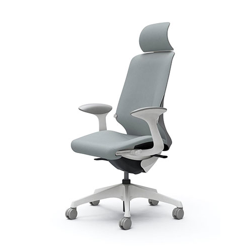 スフィアチェア リネット エクストラハイバック デザインアーム 座面奥行き調整あり ノーマルキャスター ランバー付 CT2EAD-FRU6