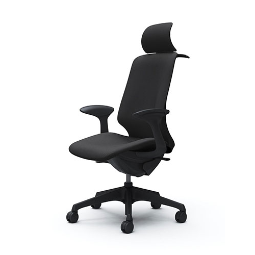 スフィアチェア リネット エクストラハイバック デザインアーム 座面奥行き調整なし ノーマルキャスター ハンガー付 CT2HAA-FRU1