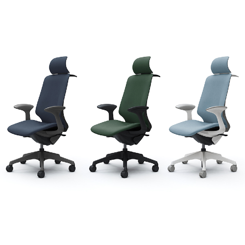 オカムラ スフィアチェア EXハイバック 固定肘 奥行調整無 ノーマルキャスター ハンガー付 CT2HAE/CT2HAA/CT2HAC-FX