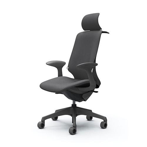 スフィアチェア リネット エクストラハイバック デザインアーム 座面調整なし ホローキャスター ランバー付 ハンガー付 CT2HFF-FRU2