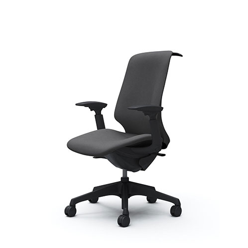 スフィアチェア インターロック ハイバック アジャストアーム 座面奥行き調整なし ノーマルキャスター ハンガー付 CT4DAA-FXW