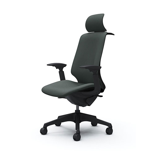 スフィアチェア リネット エクストラハイバック アジャストアーム 座面奥行き調整なし ノーマルキャスター ハンガー付 CT4HAA-FRU5