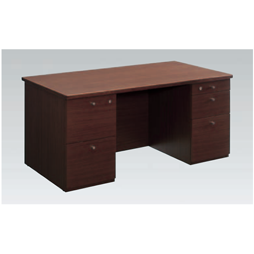 オカムラ 役員家具 EX-38 両袖机 1600W×800D×720H D238DA-WA49