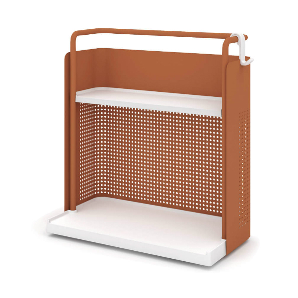 コクヨ フリーワゴン ＋Colors W558×D275×H582 ソフトテラコッタ DFW-K20305-0TW1