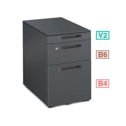 コクヨ GTAワゴン 3段(V3) シリンダー錠 引き出し付き DGT-FV3Y46-SAW1/DGT-FV3Y46-E6A1