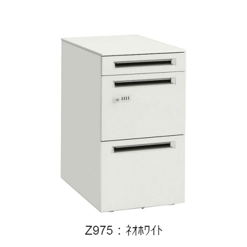 オカムラ ワゴン フロント把手タイプ 深型ペントレー ダイヤル錠(オートリセットタイプ) W390×D580×H680 DNC1CL-Z