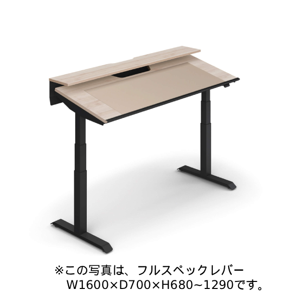 コクヨ シークエンスチルト(SEQUENCE-TILT) チルトテーブル ハイグレードカラー ベーシックレバー W1400 DSE-TSP1407B-6A