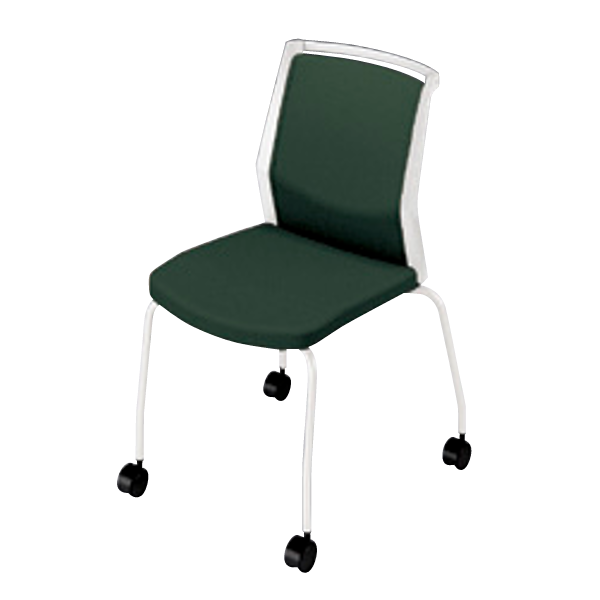 ナイキ ミーティングチェアー オセディアチェア(osedia) 布張り 4本脚キャスター付 背パッドタイプ 肘なし E290FKC-H3-PDGR