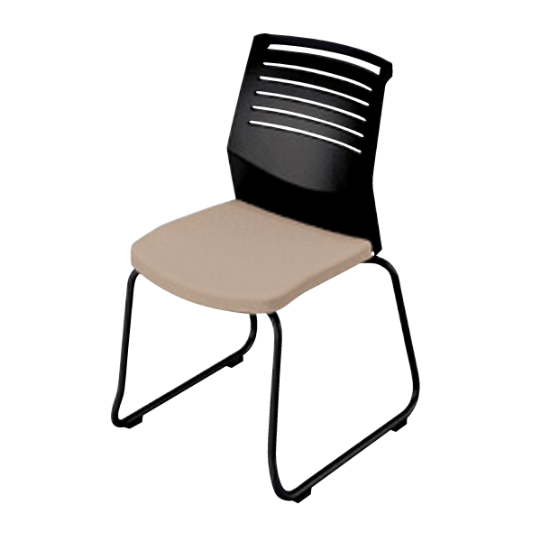 ナイキ ミーティングチェアー オセディアチェア(osedia) ビニールレザー ループ脚 背ヌードタイプ 肘なし E292V-B1-PBG